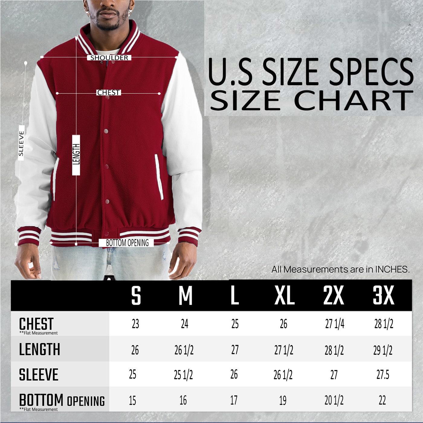 Mens Solid Classic Melton Letterman Sports Faux Leather Varsity