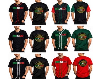 Mexico Print Baseball Jersey Print Shirt