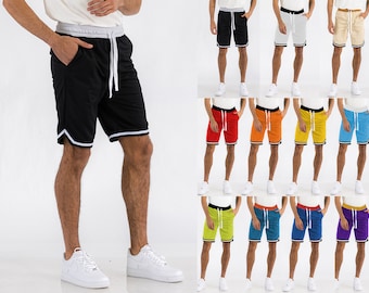 Mens Premium Sports Active Wear Solid Sport Shorts