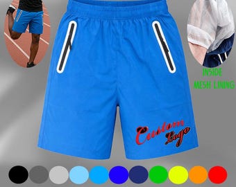 Custom Sports Shorts - Quick-Dry Moisture-Wicking Athletic Shorts, Personalized Gym Shorts, Custom Training Shorts for Men