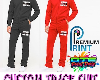 Custom Tracksuit | Personalized Print Tracksuit | Monogram Track Suit | Custom Joggers & Jacket | Custom Training Suit | Travel Suit
