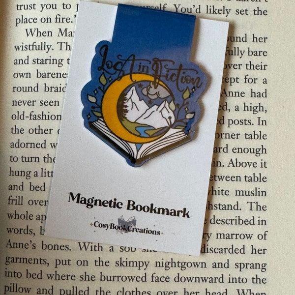 Lost In Fiction Magnetic Bookmark | Magnetic Bookmark | Book Lover Gift