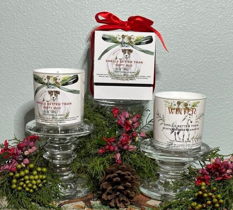 Novelty Dog Inspired Candles Etsy