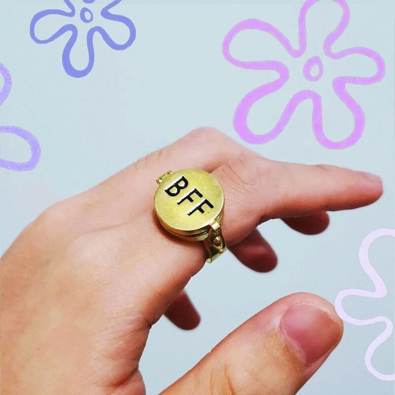 spongebob best friends forever ring real