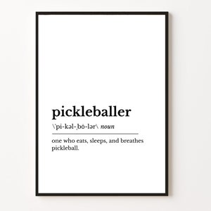 Pickleball Art: Pickleballer DIGITAL Printable Art | Pickleball Instant Download | Pickleball Print