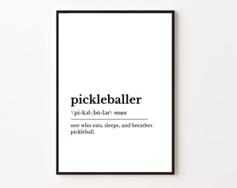 Pickleball Art: Pickleballer DIGITAL Printable Art | Pickleball Instant Download | Pickleball Print