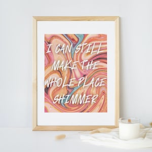 Taylor Swift Bejeweled Lyrics Print Taylor Swift Inspired Wall Print Whole  Place Shimmer Lyrics Print Taylor Swift Wall Art -  Israel