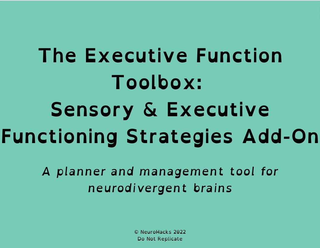 Sensory Strategies & Executive Functioning Packet Executive Function