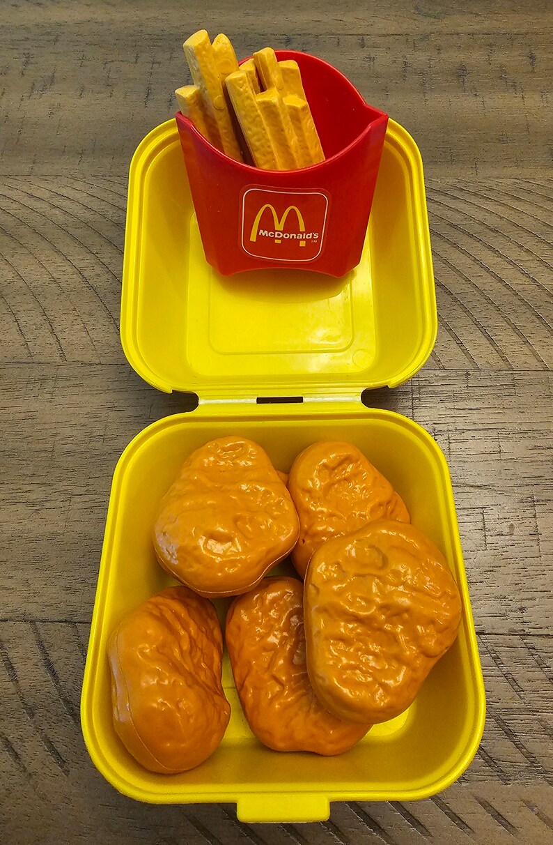 Vintage 1988 Fisher Price Mcdonald's 6pc Nuggets and Fries. Etsy