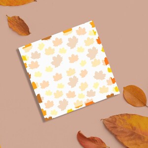 Maple Leaf Sticky Note Pads: Autumn Stationery, 50 Sheets