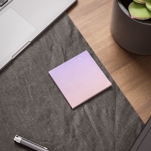 kawaii pink pastel night skies cute sticky notes Note Pads