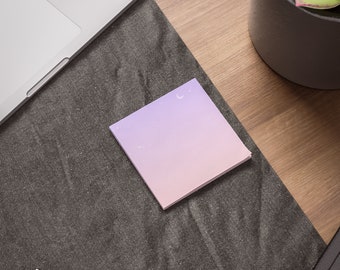 Pastel Skies Sticky Notes: Kawaii Pink Note Pads