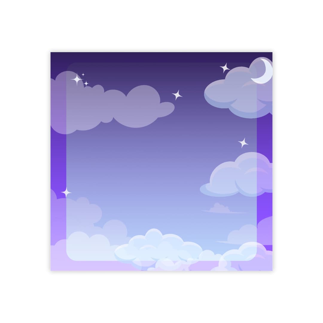 Purple Night Sky Sticky Note Pad - Etsy
