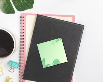 tropikalne karteczki samoprzylepne liście dżungli notatki papiernicze bloczki Post-it®