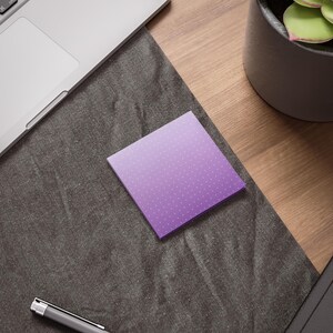 Purple Gradient Dotted Sticky Note Pad