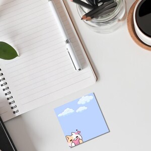 happy kitty sticky notes Note Pads