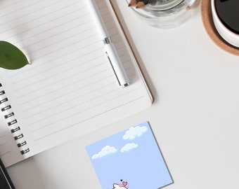 happy kitty sticky notes Note Pads