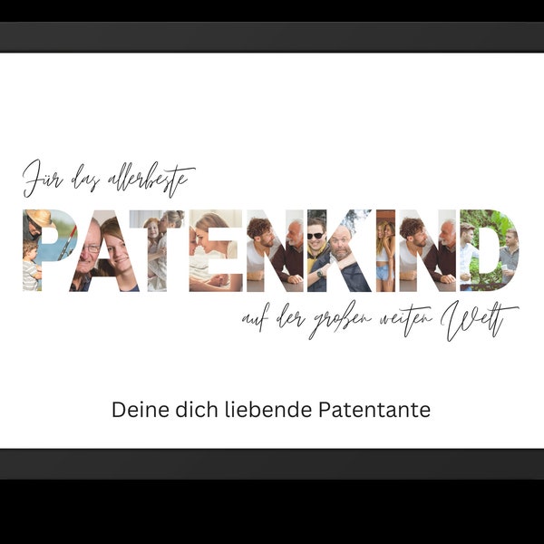 Patenkind Geschenk | Foto Geschenk | Fotoalbum | personalisierbar | Tauf Geschenk, Weihnachtsgeschenkideen, persönliches Geschenk Patenkind