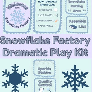 Snowflake Factory | Dramatic Play Printable (Digital Download)