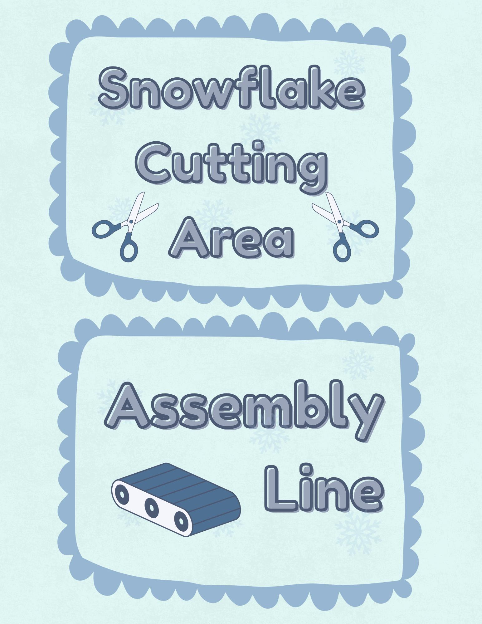 Snowflake Factory | Dramatic Play Printable (digital Download) - Etsy
