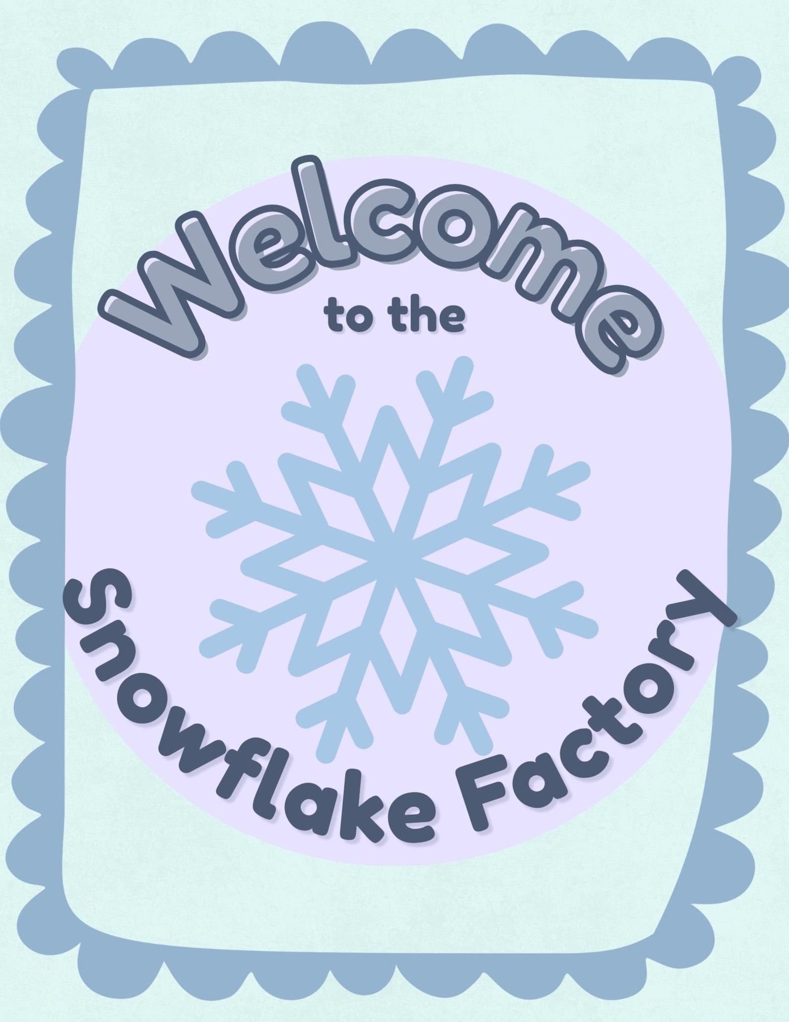 Snowflake Factory | Dramatic Play Printable (digital Download) - Etsy