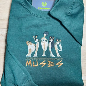 The Muses Hercules Sweatshirt- Movie Hercules Inspired Sweatshirt - Embroidered Sweatshirt Muses Crewneck Hoodie