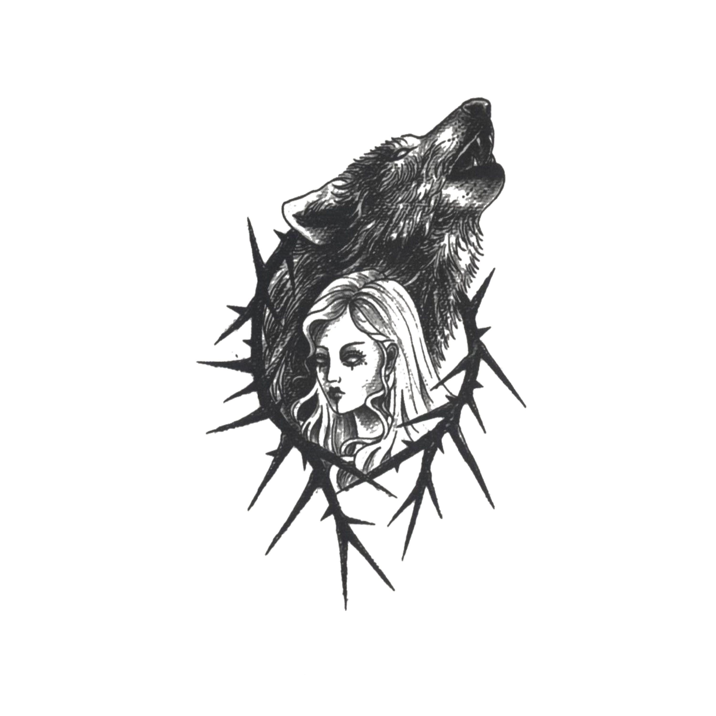 Temporary Tattoo Wolf Set of 2 or Set of 3 motif-2 - Etsy Temporary Tattoo Wolf Set of 2 or Set of 3 motif-2 - Etsy