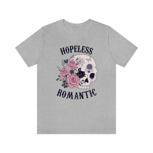 Camisa romántica desesperada, camisa gótica, camisa punk, camisa de escena, camisa de Halloween, camisa de escena, camisa alternativa