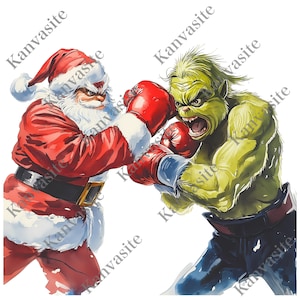 Grinch Tree Retro Green Guy Bundle of 3 Png Grinchmas Png Merry Christmas png Santa for Halloween Monster Png Just waiting for Christmas png