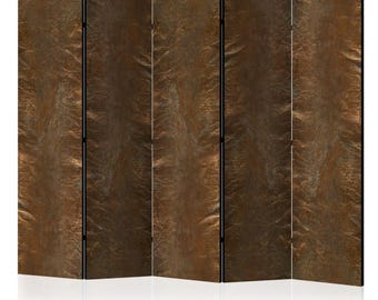 Single-sided room divider, screen - Copper Chic II - 225 x 172 cm.