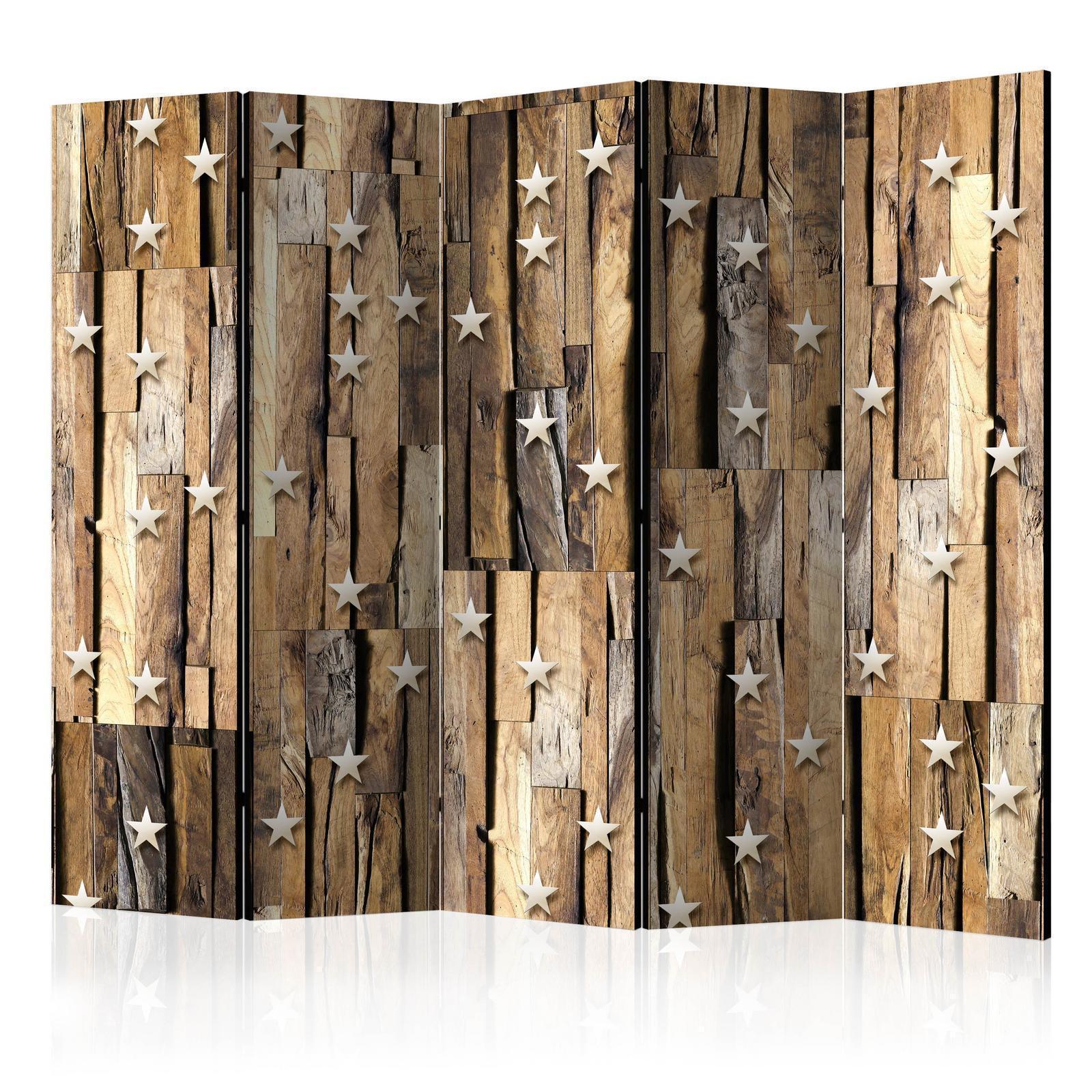 Room divider, screen - Wooden Constellation II - 225 x 172 cm.