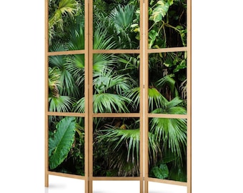 Japans kamerscherm - Sunny Jungle I: 135 x 172 cm.