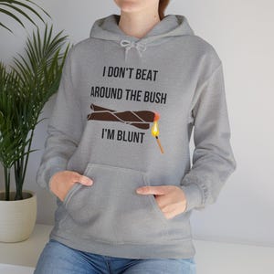 Sudadera divertida / Regalo sarcástico / Sudadera unisex con capucha de mezcla pesada / Soy franco