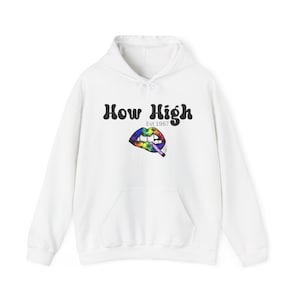 Funny Sweatshirt | Sarcastic gift | Unisex Heavy Blend Hooded Sweatshirt | How High