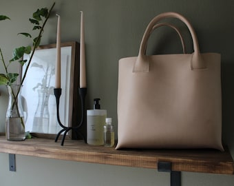 Handmade Full-Grain Leather Tote