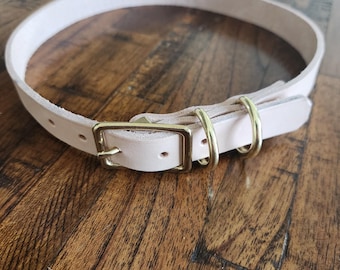 100% Hand Crafted Full-Grain Leather Dog/Cat Collar