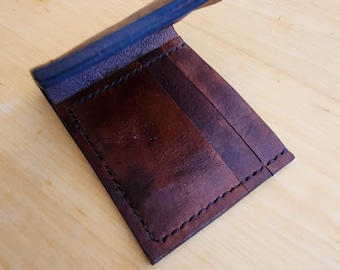 Handmade THICK Full-Grain Leather Bi-Fold Wallet
