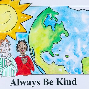 Always Be Kind song cards (11&quot; x 17&quot;)