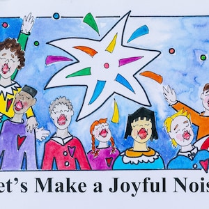 Let&#39;s Make a Joyful Noise! song cards (11&quot; x 17&quot;)