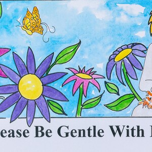 Please Be Gentle With Me song cards (11&quot; x 17&quot;)
