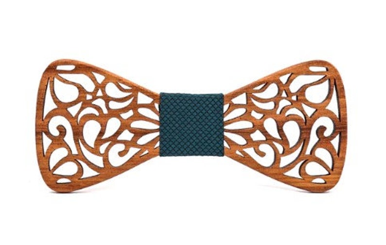 WOODEN BOW TIES, Butterfly Bow Tie, Wedding Bow Tie, Bow Ties For Men, Hand Carved Wooden Bow Tie With Adjustable Strap, Gift For Groomsmen Vert émeraude