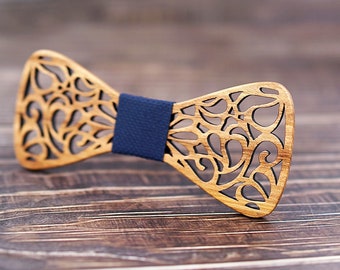 WOODEN BOW TIES, Butterfly Bow Tie, Wedding Bow Tie, Bow Ties For Men, Hand Carved Wooden Bow Tie With Adjustable Strap, Gift For Groomsmen