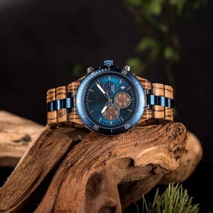 ENGRAVED WATCH for MEN | First Fathers Day gift | Birthday gift | Wood watch for men | Boyfriend gift | Groomsmen gift | Gift for father