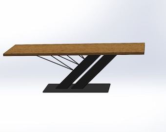 Custom-made table frames / custom-made table and bench frames / bench runners table runners table legs hairpinlegs dining table