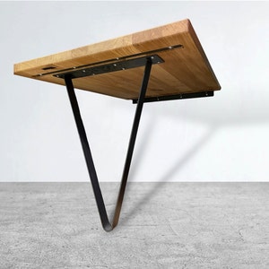 Custom-made table leg for a wall board / wall table / hairpin leg / table base / table skid