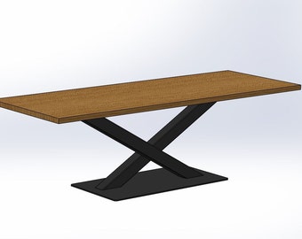 Custom-made table frames / custom-made table and bench frames / bench runners table runners table legs hairpinlegs dining table