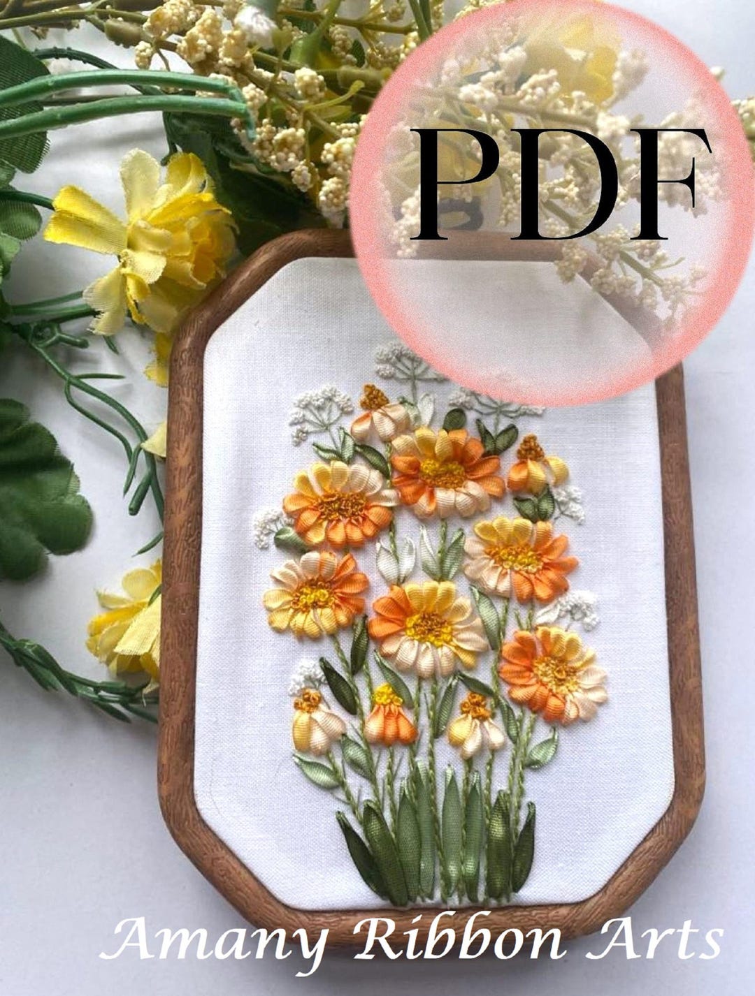 Wildebloom Pattern Program Ribbon Wildflower Embroidery Pattern: Beginner's DIY Guide (PDF ...
