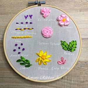 Ribbon Embroidery Stitches: Beginner's Guide PDF Pattern image 8