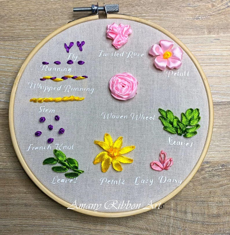 Ribbon Embroidery Stitches: Beginner's Guide PDF Pattern image 8