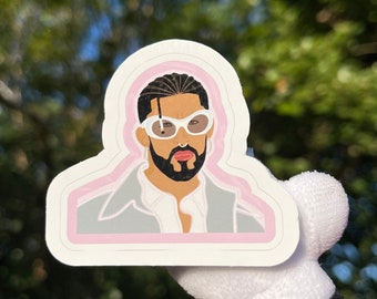 Bad Bunny Stickers,  Pack of 2, 3 & 4 | Benito Antonio Martinez Ocasio Sticker | Collectibles | Conejo Malo Fan Sticker